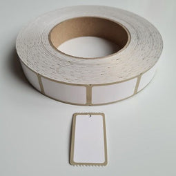 Klika - Hangetiket op rol 25x42 mm GOUDrand 1000 - 15 stuks