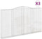 vidaXL - Schanskorven - 3 - st - gewelfd - 400x30x220/240 - cm - ijzer
