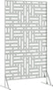 vidaXL - Privacyscherm - 100 x 50 x 180 cm - Gegalvaniseerd staal - Zilver
