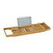 SoBuy FRG207-N - Badplank - Bamboe Hout - Verstelbaar 70-104 x 4 x 22 cm