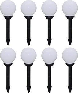 vidaXL Tuinpadlampen 8 st met grondpin LED 15 cm