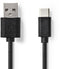 Nedis CCGL60601BK10 - USB-C 2.0 Kabel - 100cm - Zwart