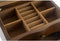 DKD Home Decor - Juwelenkistje - Spiegel Fluweel Hout MDF 20 x 13 x 12 cm - Bruin