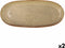 Bordenwisser Bidasoa Ikonic Keramisch Bruin (36 x 16 cm) (Pack 2x)