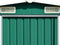 vidaXL - Tuinschuur - 257x779x181 - cm - gegalvaniseerd - staal - groen