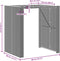 vidaXL Tuintafel met acaciahouten blad 105x80x110 cm poly rattan zwart