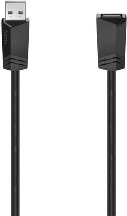 Hama 00200620 - USB A verlengkabel - 300 cm - High-speed 480 Mbps - Zwart