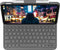 Logitech Slim Folio - Toetsenbord - Full-Size Toetsen met iPadOS-sneltoetsen - Grijs