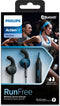 Philips ActionFit SHQ6500BL/00 - In-ear headset - Draadloos Bluetooth 4.1 - IPX2 spatwaterdicht - Blauw Zwart