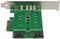 Startech.com PEXM2SAT32N1 - M.2 SSD Kaart - 1x PCIe (NVMe) 2x SATA