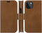 dbramante1928 iPhone 13 - Flip cover - Magneetsluiting en ruimte voor pasjes - Cognac