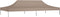 vidaXL - Partytentdak 270 g/m² - 6x3 m - Taupe