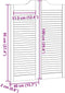 vidaXL - Draaideuren - louvredesign - 1-paar - 100x80 - cm - massief - grenenhout