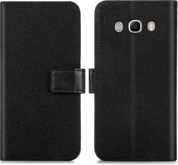 iMoshion Hoesje Geschikt voor Samsung Galaxy J5 (2016) Hoesje Met Pasjeshouder - iMoshion Luxe Canvas Bookcase - Zwart