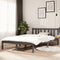 vidaXL - Bedframe - massief - hout - grijs - 120x190 - cm