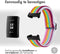 imoshion Elastisch nylon bandje - Geschikt voor Fitbit Charge 4, Charge 3 - Rainbow - One Size