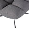 WOOOD Vinny Draaifauteuil - Bouclé - Antraciet - 80x75x75