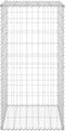 vidaXL - Schanskorfmuur - met - deksels - 60x50x150 - cm - gegalvaniseerd - staal