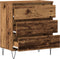 vidaXL - Dressoir - met - Lades - Oude - Hout - 60x35x70 - cm - Geëngineerd - Hout
