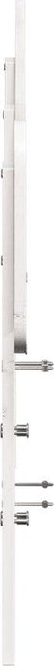 vidaXL - Hoofdbord - 160 cm - massief grenenhout - wit