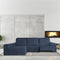 Hoes voor chaise longue met lange armleuning links Eysa ROC Blauw 180 x 120 x 360 cm