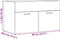 vidaXL - Wastafelkast - 80x38,5x46 - cm - spaanplaat - sonoma - eikenkleurig
