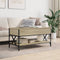 vidaXL - Salontafel - 100x50x50 - cm - bewerkt - hout - en - metaal - sonoma - eiken