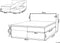 SENATOR - Boxspringbed - Grijs - 180 x 200 cm - Polyester