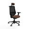 Bureaustoel Piqueras y Crespo D036G2H Zwart Donkerbruin
