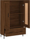 vidaXL - Hoge - kast - 69,5x31x115 - cm - bewerkt - hout - bruin - eikenkleur