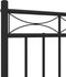 vidaXL - Bedframe - met - hoofd- - en - voeteneinde - metaal - zwart - 120x200 - cm
