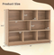Coast Boekenplank - Opbergkast met 8 Vakken - Modern - Hoogte 140 cm