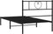 vidaXL - Bedframe - met - hoofdbord - metaal - zwart - 75x190 - cm