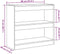 vidaXL - Boekenkast/kamerscherm - 80x30x72 - cm - oud - houtkleurig