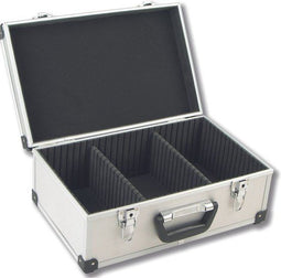 Perel Cd-koffer - 60 cd's - Sleutelslot 2 sleutels Aluminium 424 x 265 x 173 mm