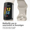 imoshion Siliconen bandje - Geschikt voor Fitbit Charge 6, Charge 5 - Beige - L