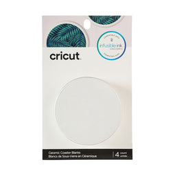 Cricut Keramische Onderzetter voor Infusible Ink (rond) – Wit (4 stuks)