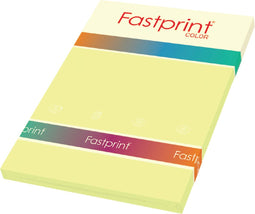 Kopieerpapier fastprint-100 a4 80gr kanariegeel | Pak a 100 vel