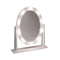 Versa Glam Spiegel met Ondersteuning - Ovalen - Lichten - Wit 53 X 12 X 50 CM