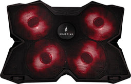 SureFire Bora - Gaming Cooling Base - Verstelbare steun met Achtergrondverlichting - Rood