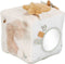 Little Dutch - Activiteitenkubus Newborn Naturals - Zachte stoffen en spiegeltje - Wit
