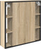 vidaXL - Badkamerspiegelkast - Sonoma - Eik - 60x16x60 - cm - Geengineerd - Hout