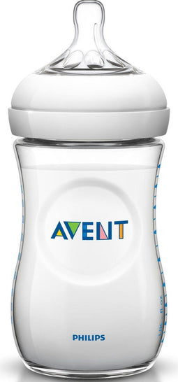 Philips Avent Natural SCF693/17 - Babyfles 260 ml met speen voor langzame toevoer 1M+