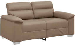 vidaXL - Tweezitsbank - 120 - cm - kunstleer - cappuccinokleurig