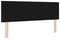 vidaXL - Hoofdbord - Knop - Ge - tuft - Zwart - 160 - cm - Velvet