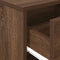 vidaXL - Nachtkastje - met - lade - 40x34x50 - cm - bruin - eikenkleur