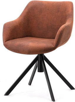 Eetkamerstoel Menno - cognac cowboy