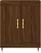 vidaXL - Dressoir - 69,5x34x90 - cm - bewerkt - hout - bruin - eikenkleur