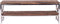 Richmond Interiors TV-dressoir Kensington 2-planken (Silver)
