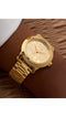 Mod. ANNETTE - Horloge - Gouden roestvrijstalen band - Geschenkdoos